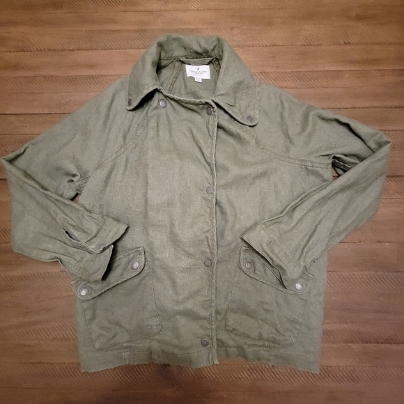 American Eagle Boho Linen-look Jacket - Picture 2 of 5